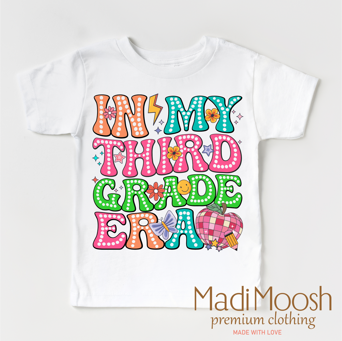 In My 3rd Grade Era Back To School graphic T-shirt by Madi Moosh