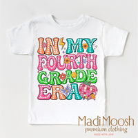 In My 4th Grade Era Back To School graphic T-shirt by Madi Moosh