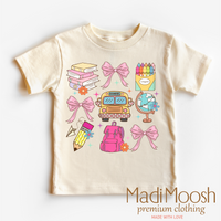 Cute Girls School, Back To School graphic T-shirt by Madi Moosh