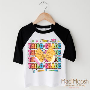 Cute Third Grade School Shirt - Back To School Shirt