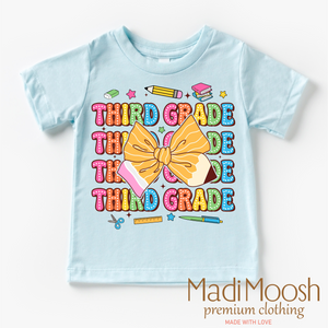 Cute Third Grade School Shirt - Back To School Shirt