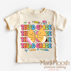 Cute Third Grade School Shirt - Back To School Shirt