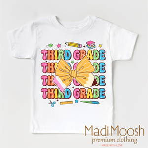 Cute Third Grade School Shirt - Back To School Shirt