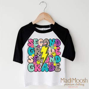 Second Grade Lightning Bolt Back To School Shirt - School Shirt