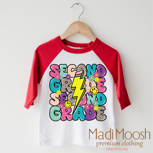 Second Grade Lightning Bolt Back To School Shirt - School Shirt