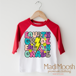 Fourth Grade Lightning Bolt Back To School Shirt - School Shirt