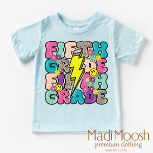 5th Grade Lightning Bolt Back To School Shirt - School Shirt