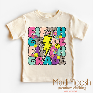 5th Grade Lightning Bolt Back To School Shirt - School Shirt