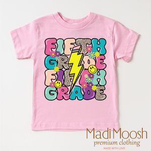 5th Grade Lightning Bolt Back To School Shirt - School Shirt