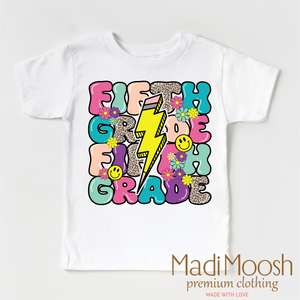 5th Grade Lightning Bolt Back To School Shirt - School Shirt