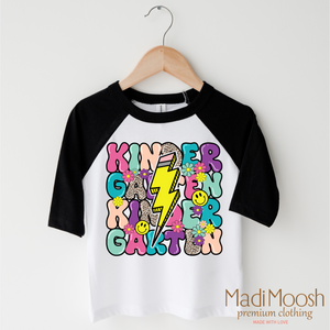 Kindergarten Lightning Bolt Back To School Shirt - School Shirt