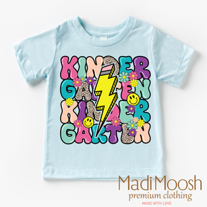 Kindergarten Lightning Bolt Back To School Shirt - School Shirt