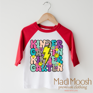 Kindergarten Lightning Bolt Back To School Shirt - School Shirt