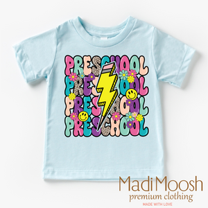 Preschool Lightning Bolt Back To School Shirt - School Shirt