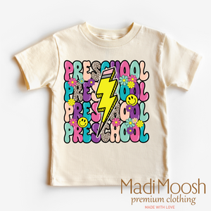 Preschool Lightning Bolt Back To School Shirt - School Shirt