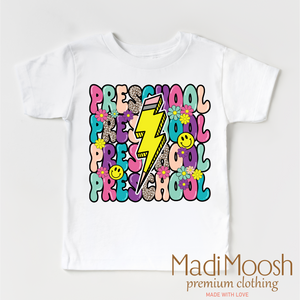 Preschool Lightning Bolt Back To School Shirt - School Shirt