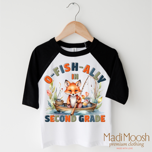 O-Fish-Ally In Second Grade School Shirt - Back To School Shirt