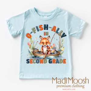 O-Fish-Ally In Second Grade School Shirt - Back To School Shirt