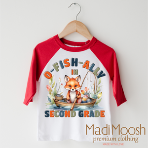 O-Fish-Ally In Second Grade School Shirt - Back To School Shirt