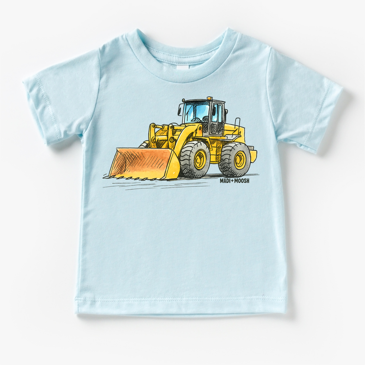 Bulldozer Construction T-Shirt - Sketch Art Tee