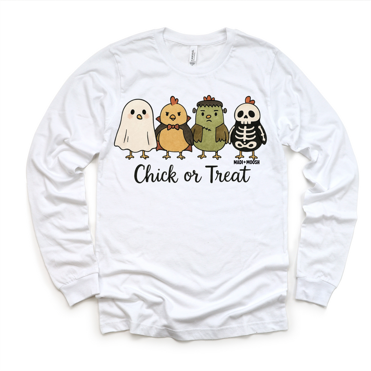 Chick or Treat Chicken Halloween Shirt - Halloween Tee