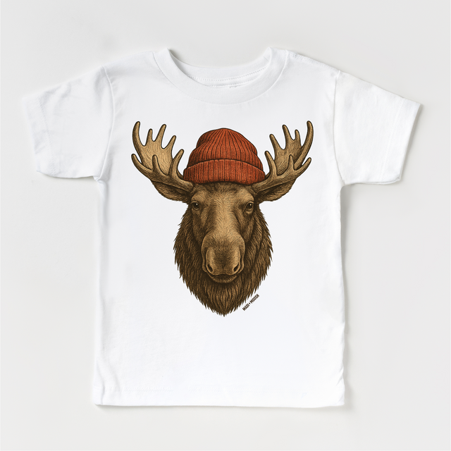 Moose Wearing A Beanie  Shirt - Moose Sweatshirt