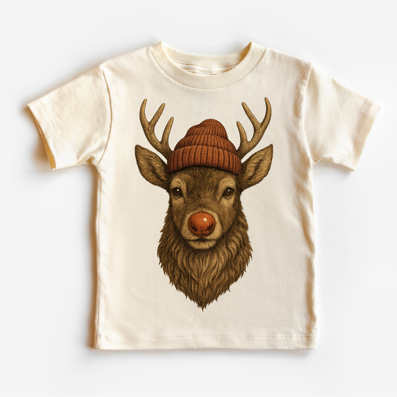 Rudolph Wearing A Beanie Shirt - Reindeer Christmas Sweatshirt