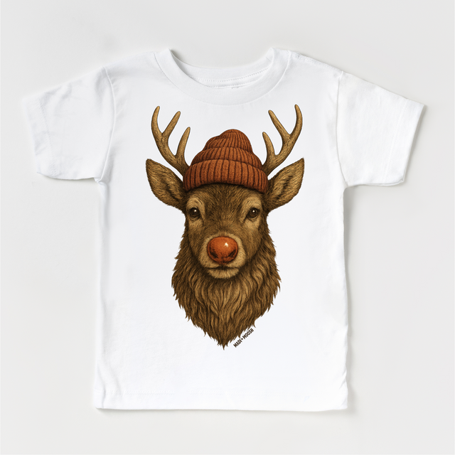 Rudolph Wearing A Beanie Shirt - Reindeer Christmas Sweatshirt