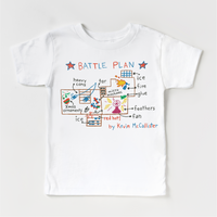 Kevin McCallister's Battle Plan White kids shirt
