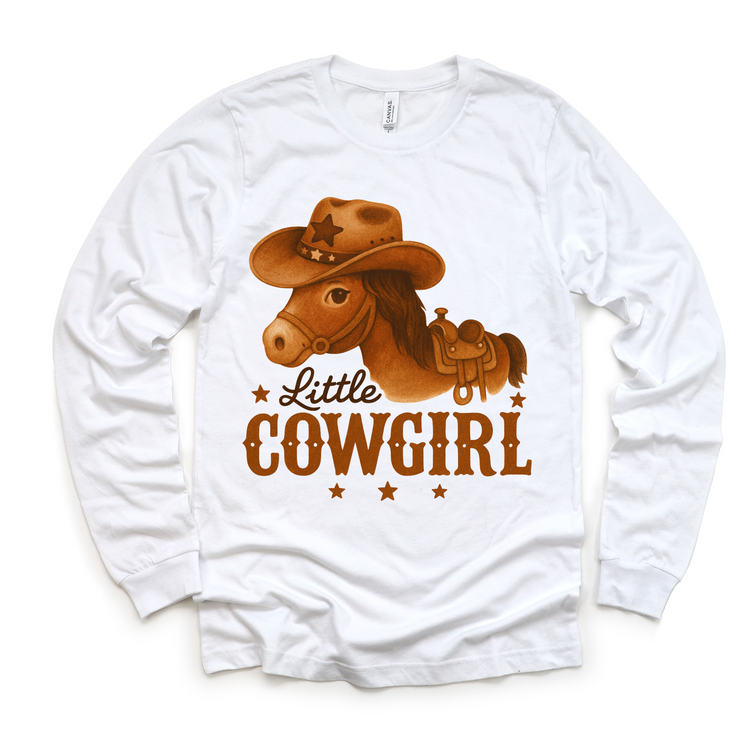 Little Cowgirl Western T-Shirt - Girls  Rodeo Tee