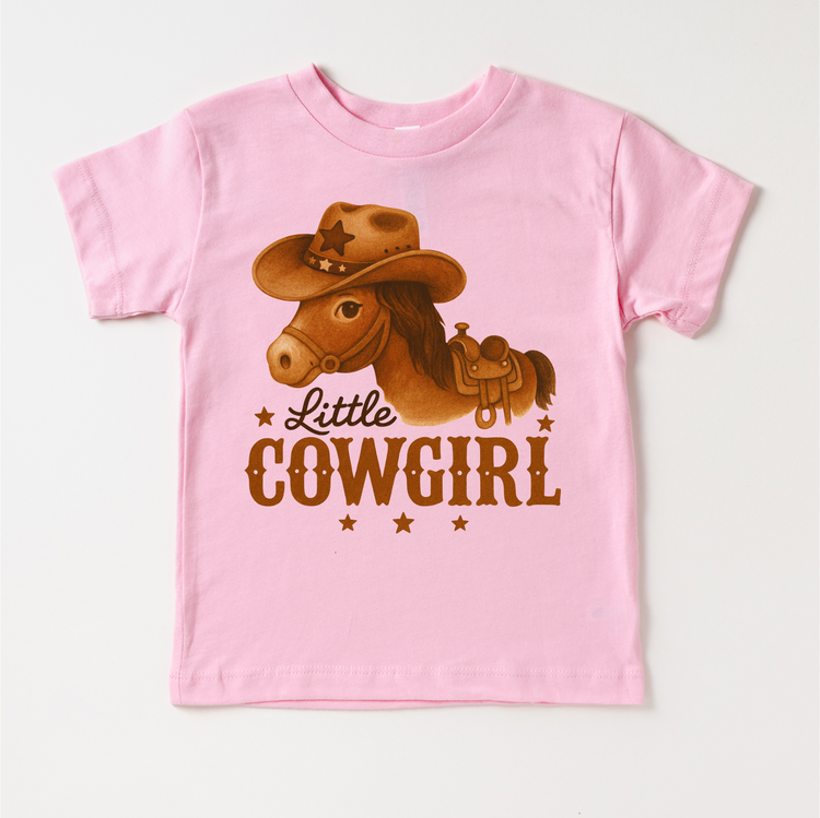 Little Cowgirl Western T-Shirt - Girls  Rodeo Tee
