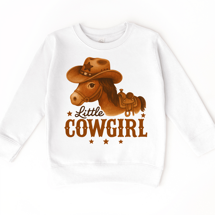 Little Cowgirl Western T-Shirt - Girls  Rodeo Tee