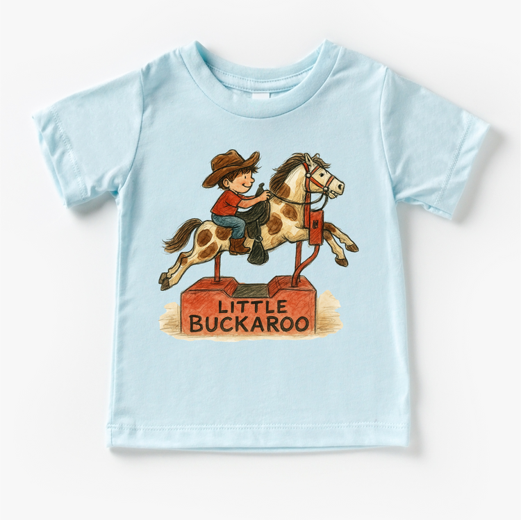 Little Buckaroo Cowboy Western T-Shirt - Rodeo Tee