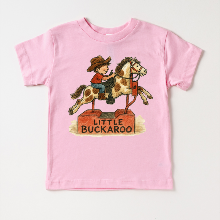 Little Buckaroo Cowboy Western T-Shirt - Rodeo Tee