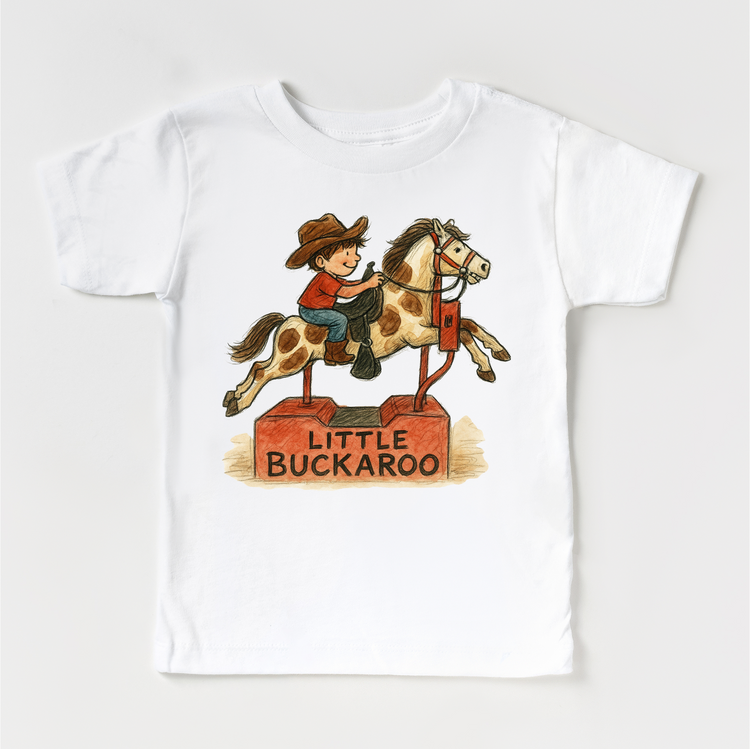 Little Buckaroo Cowboy Western T-Shirt - Rodeo Tee