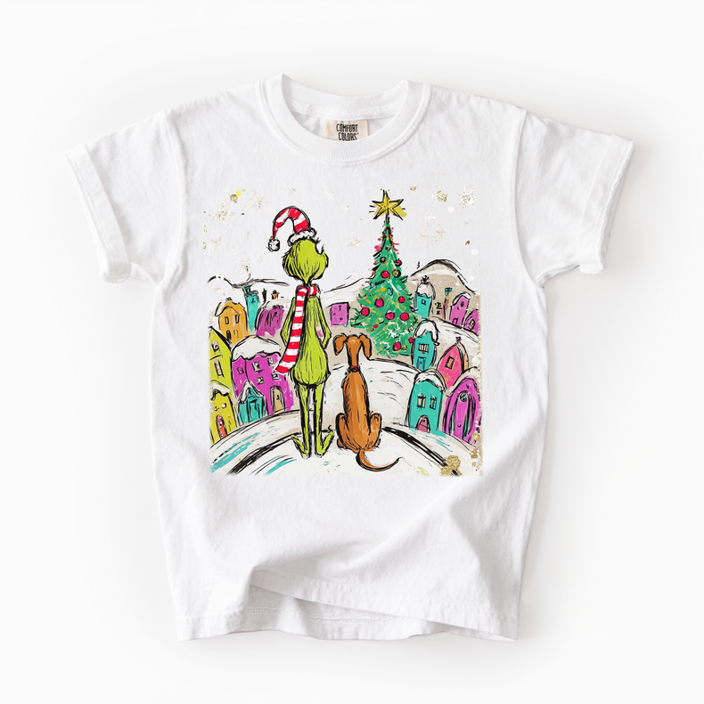 Grinchvile Christmas Unisex T-Shirt - Printed On Comfort Colors
