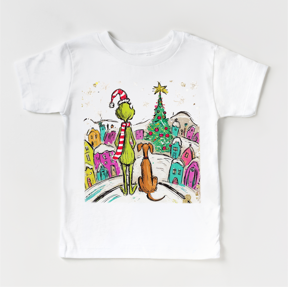 Grinchmas Christmas White kids tee
