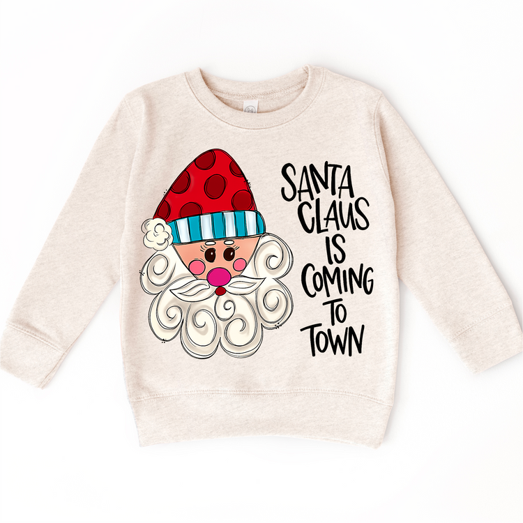 Santa Claus Is Coming To Town Christmas T-Shirt - Christmas Tee