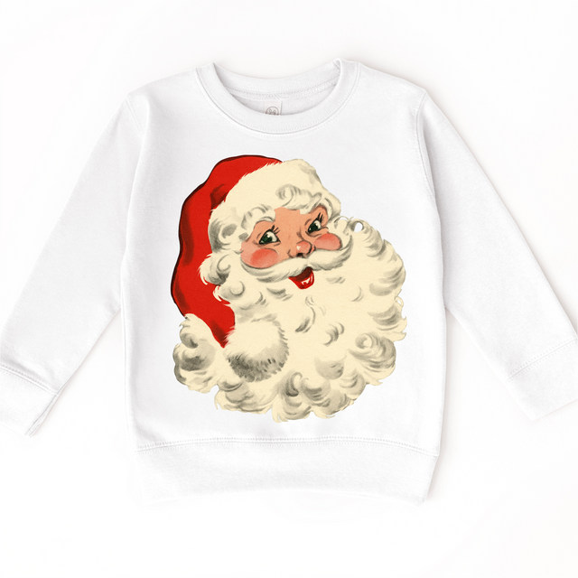 Retro Vintage Santa Claus Christmas Sweatshirt - Christmas Crewneck