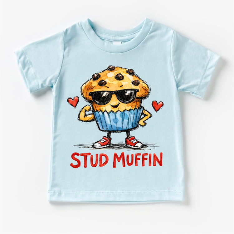 Boys Stud Muffin Valeintine's Day Shirt -  Boys Valeintine Tee