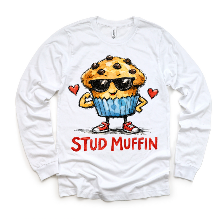 Boys Stud Muffin Valeintine's Day Shirt -  Boys Valeintine Tee