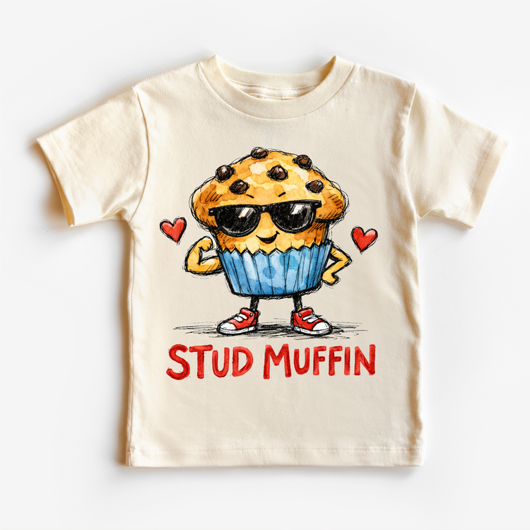 Boys Stud Muffin Valeintine's Day Shirt -  Boys Valeintine Tee