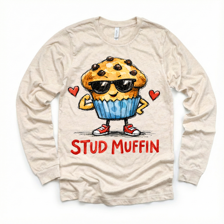 Boys Stud Muffin Valeintine's Day Shirt -  Boys Valeintine Tee