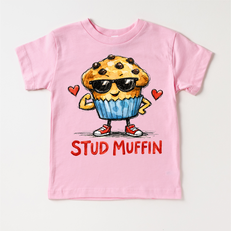 Boys Stud Muffin Valeintine's Day Shirt -  Boys Valeintine Tee
