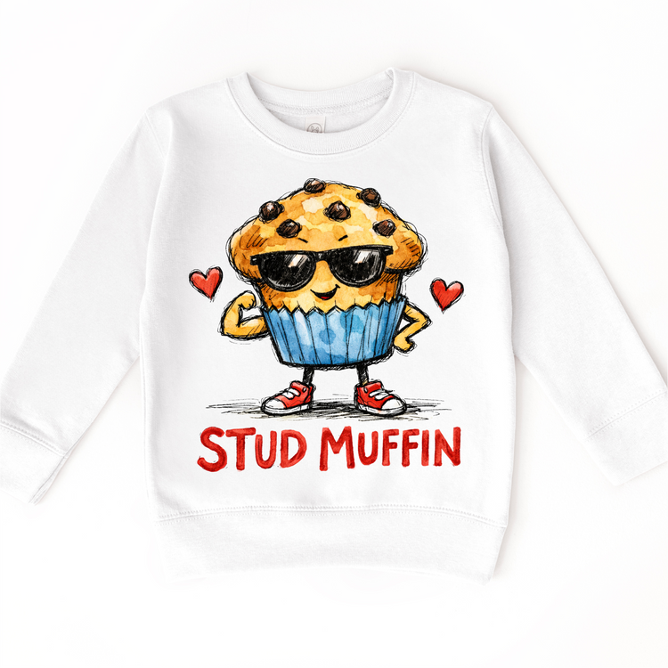 Boys Stud Muffin Valeintine's Day Shirt -  Boys Valeintine Tee