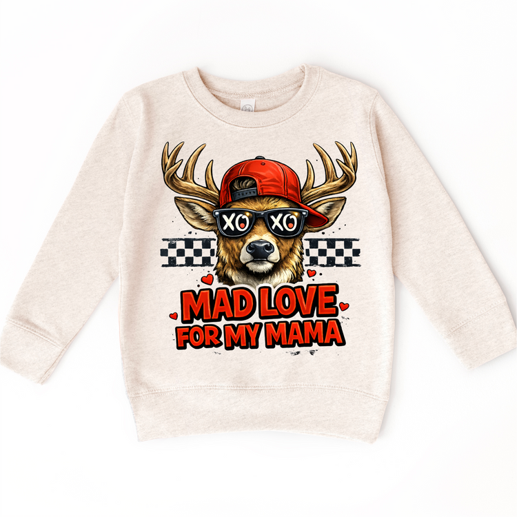 Mad Love FOr My Mama Valeintine's Day Shirt -  Deer Hunting Valeintine Tee