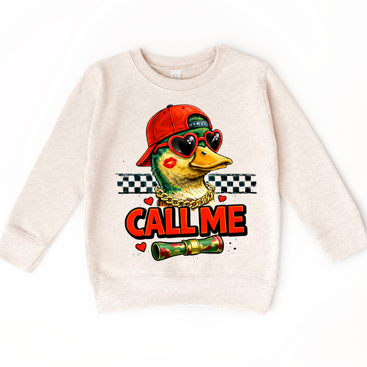 Boys Duck Call Me Valeintine's Day Shirt -  Duck Hunting Valeintine Tee