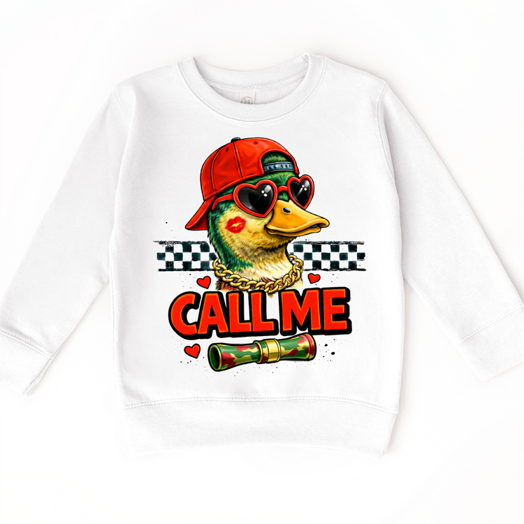 Boys Duck Call Me Valeintine's Day Shirt -  Duck Hunting Valeintine Tee