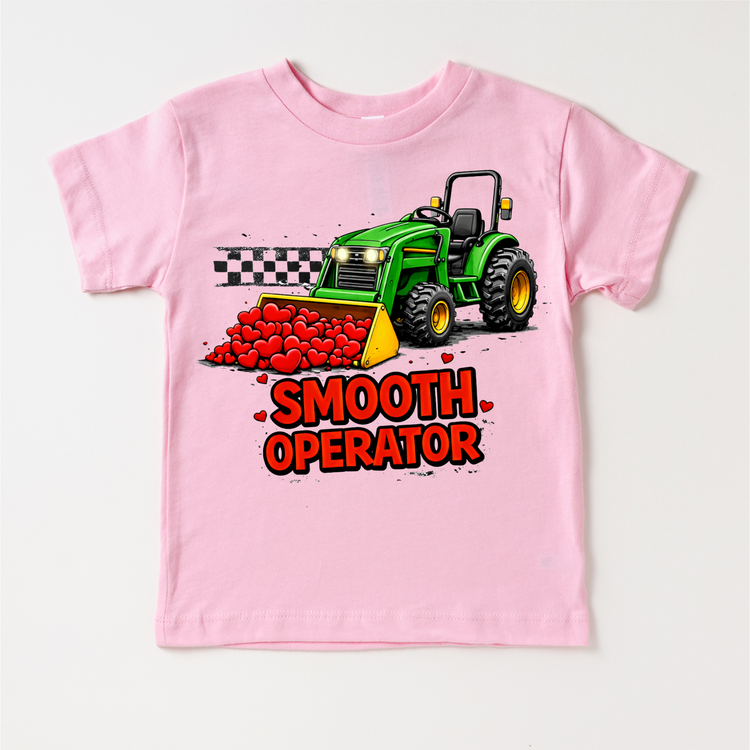 Smooth Operator Tractor Valeintine's Day Shirt -  Contry Farm Valeintine Tee