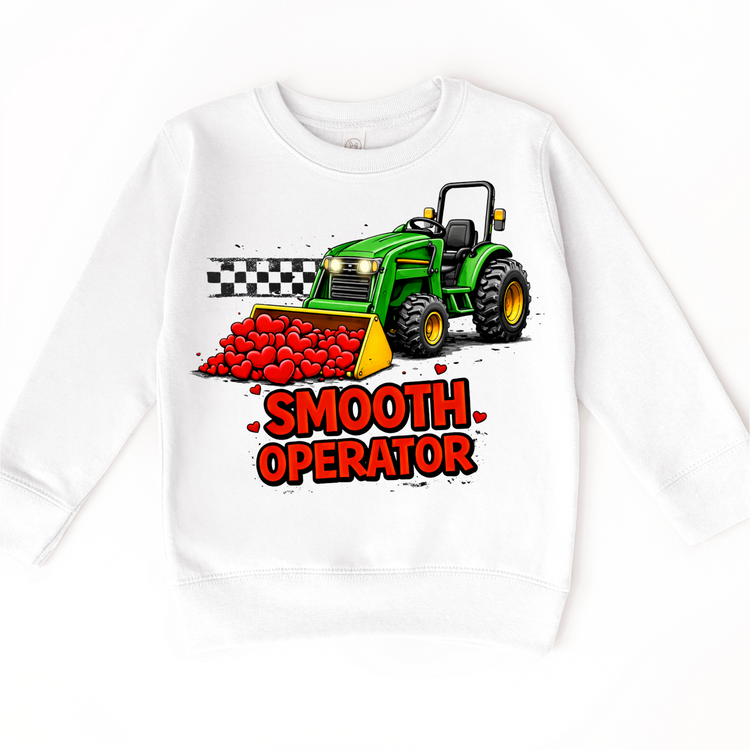 Smooth Operator Tractor Valeintine's Day Shirt -  Contry Farm Valeintine Tee